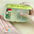 Miniatyrbillede 4 af 5: Bærbar 8 Rum Pilleholder Organizer Tabletboks Medicindispenser (Grøn)