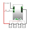 Pikkukuva 4 / 5: 4S 12V 100A Po4 -levy Ba/enhance BMS PCB -levyllä