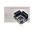 Miniatyrbillede 2 af 5: PCI-e PCI til 2 porte SATA 3.0 konverter SSD HDD SATA3 controller udvidelseskort SATA multiplikator kort