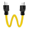 Pikkukuva 1 / 5: Urosjatkojohto, matkailuauto- ja generaattorisovitinjohto, 5-15p siirtokytkimelle, 12awg 125v kaksoisuros