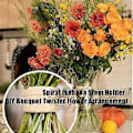 Pikkukuva 1 / 5: 2 KPL Spiraali Ikebana Varsi Pidike, Uudelleenkäytettävä Kukkaverkko Maljakkoon, Spiraali DIY Kimppu Kierrin Kukka-asetelma Pidike, B
