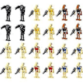 Pikkukuva 1 / 5: Belita Amy 24 kpl Star Wars Taisteludroidit Rakennuspalikat Mini Minifiguurit Lelu Lahjat