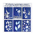 Miniatyrbillede 4 af 5: Soltryksæt, cyanotype, 30 ark cyanotype med 2 ark akrylpanel, aktiveret