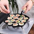 Miniatyrbild 1 av 5: 14 Hål Non-Stick Takoyaki Maker Bläckfiskbollsmaskin Bläckfisk Bakmaskin Hemmabakningsformar Formbricka Kök, A