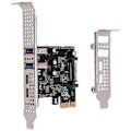 Pikkukuva 1 / 5: PCI-laajennuskortti 4 porttia (Type-C+A) USB 3.2 -laajennuskortti 5 Gbps nopea keskitin, ei vaadi ohjainta pöytätietokoneelle