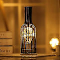 Miniatyrbilde 4 av 5: LED Bordlampe Leselampe Nattlys Soverom Sengelampe Skrivebordsbelysning Stue Retro Jern Hjemmedekorasjon, D