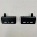 Miniatyrbillede 5 af 5: 2 stk./sæt Tykk sort jernretvinklede svinghængsler Hardware tilbehør