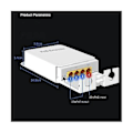 Miniatyrbilde 2 av 5: 3-port Utendørs Poe Gigabit Extender 1 Inn 3 Ut Poe Reer Med 1000mbps Og Data