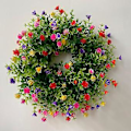Miniatyrbild 4 av 5: Färgglad Vår Sommarkrans, Färgglad Vår Sommarkrans Heminredning Färgglad Cottage Krans Världsklassdesign