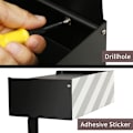 Miniatyrbillede 4 af 5: Toiletpapirholder med opbevaring til engangsservietter Dispenser og hylde, Toiletpapirholder Sort