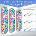 Miniatyrbild 3 av 5: Väggmonterat skateboardställ Race Deck Skateboardställ Snowboard Longboard Förvaringsställ