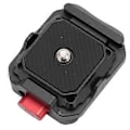 Miniatyrbilde 4 av 5: Kamera Hurtigutløserplate Aluminium for Arca 1/4tommer 3/8tommer Gjenge QR Kamerafesteplate for DSLR Kamerastabilisator Kulehoder Stativer