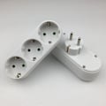 Miniatyrbillede 2 af 5: 3-vejs stikkontakt adapter, 3-vejs multistik væg- eller bordstik 16A/250V