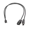 Miniatyrbillede 3 af 5: 4-Pin Y Splitter Kabel 4-Pin PWM Hun til 4-Pin CPU PC Kabinet Blæser Adapter Kabel