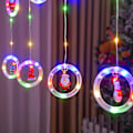 Miniatyrbillede 4 af 5: Vindueslys Julepynt Ringlys Med Ornament Legetøj Led Gardinlys Indendørs Udendørs Nyhed Juletræ Hjem Have Dekorationer Varme