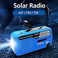 Pikkukuva 2 / 5: Aurinkokenno-käsikampi Radio Am/fm/sw Radio Usb Kannettava Radio Led-salamavalolla Ulkotyökalu