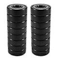 Pikkukuva 2 / 5: 16 kpl Keraamisia 608 Laakereita 8X22X7mm ABEC-11 Hybrid 6 Valkoista ZrO2 Palloa Rullalaudan Laakeri Luisteluun Inline Rullaluisteluun
