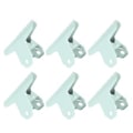 Miniatyrbillede 5 af 5: 10 stk. lyseblå metalclips - stærke fjederklemmer med rustbeskyttelse til kontorbrug