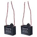 Miniatyrbillede 1 af 4: 2 stk. loftventilator kondensator startkomponent 2 ledninger 25UF 14cm ledningslængde CBB61 250VAC