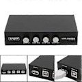Miniatyrbild 3 av 5: USB Switch Selector KVM Switch Adapter 4 in 1 Out PC USB Delningsenheter för PC Skanner Skrivare