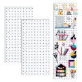 Miniatyrbillede 4 af 5: Vægmonterede pegboards, pegboard-vægorganisationspaneler, pegboards til væg, hobbyrum, køkken, garage, stue, badeværelse (4 stk.)