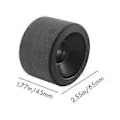 Miniatyrbillede 5 af 5: 4 stk. skateboardhjul elastisk PU slidstærk fleksibel holdbar 65x45 PU skateboardhjul sports sort