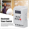 Pikkukuva 2 / 4: Elektroninen ajastinkytkin DIN-kisko LCD-mikrotietokone elektroninen älykäs ohjain KG316TII (DC 12V)