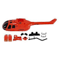 Miniatyrbild 1 av 5: C186 C-186 Pro Skal Skydd Set RC Helikopter Flygplan Drönare Reservdelar Uppgraderingstillbehör, Orange