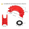 Miniatyrbilde 3 av 5: Ring/Sjakkel Isolatorsett Ring Isolator & Skiver D-ring Beskyttelse for 3/4\" Sjakkel