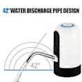 Miniatyrbild 5 av 5: Vit/Svart Vattenflaskpump USB-laddning Automatisk Omkopplare Dricksdispenser Laddning Ett Klick Automatisk Omkopplare Dryckespump