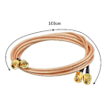 Miniatyrbilde 4 av 4: 2 stk. Rg316 Ledning Jumper Sma Til Sma Wifi Antenne Forlenger Rf Koaksial Koakskabel Adapter Ju