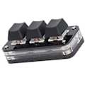 Miniatyrbilde 4 av 5: 3 Tasters Mini Tastatur Industriell USB Tilpasset Blå Bryter Programmerbart Gaming Tastatur med RGB Lys