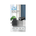 Miniatyrbilde 2 av 5: Cat7 Rj45 Splitter 1 Til 2 Splitter Tee-kontakt Egnet For Datamaskin Tv S