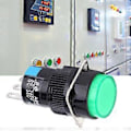 Miniatyrbild 4 av 5: 5 st Momentan Tryckknapp LA16‑11 /AB6‑M AC 250V 3A DC 30V 5A Rund Knapp