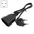 Miniatyrbillede 2 af 5: Europea 90 Graders Hanstik til Hun Socket Forlængerkabel til PC Computer Pdu(0.)