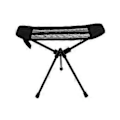 Miniatyrbillede 2 af 5: Udendørs Foldbar Månestol Dobbelt Tripod Fodskammel Aluminium Legering Fodskammel Lazy Fodskammel Praktisk