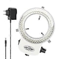 Miniatyrbilde 2 av 5: 144 LED Ringlys for mini mikroskoplampe 6000K 0-100% justerbar Hvit