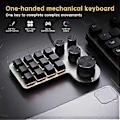 Miniatyrbilde 3 av 5: Tilpasset Makrotastatur 12 Taster 4 Knotter Mini USB Mekanisk Tastatur Programmering Makro Gaming Tastatur Hvit
