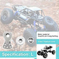 Miniatyrbild 4 av 5: Metall 25T Justerbar Servo Saver Arm Horn för -4 Axial SCX10 1/10 RC Bilar Helikopter Modell Båt Uppgraderingsdelar, L, C