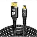 Miniatyrbilde 1 av 5: Mini DP til DP 1.4 Adapterkabel 8K 60Hz Videodatakabler for Skjerm 1 Meter