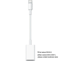 Pikkukuva 3 / 5: Otg-sovitin iPhonelle: 8-pin Lightning - USB-kaapeli - valkoinen