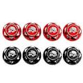 Miniatyrbilde 5 av 5: 4 stk 17mm M12 Metall Hjul Hex Mutter Deksel for 1/7 Motor KM RC Bil Arrma Mojave Oppgraderingsdeler, Svart