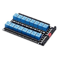 Miniatyrbild 1 av 4: Reläkort 16 Kanaler Ström Anti-Reverse Tvåvägsisolering Anti-Interferens Relä Kontrollmodul (DC24V)
