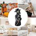 Miniatyrbillede 3 af 5: Krage Røgelsesbrænder Sort Krage Keglebrænder Håndlavet Desktop Resin Ornament Keglebrænder Figur til Boligindretning Værelse