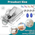 Miniatyrbild 4 av 5: 2-pack Multifunktionell Magnetisk Sömnadsguide Kit, Fållguide, Guide för Universell Symaskinsfot