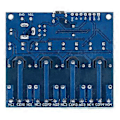 Miniatyrbild 3 av 4: Relämodul 4 Kanaler LED-indikator Övergångsskydd 8-bitars Mikrokontrollerchip USB Lång Livslängd Reläbrytare