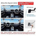 Miniatyrbillede 4 af 5: Bil + Boks Digital Signalmodtager + Modtagerantenne Antenne USB-interface Bærbar til Android Bilradio Stereo