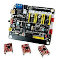 Miniatyrbillede 5 af 5: CNC Display Controller GRBL0.9 1.1 USB Port Graveringsmaskine 3 Akse Kontrolkort Én-tasts Offline