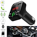 Miniatyrbild 3 av 3: Trådlös Bluetooth-bilsändare FM-sändare Dubbel USB-laddare Laddningsadapter Handsfree