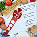 Miniatyrbillede 5 af 5: Nylon Spaghetti Server Non-Stick Pasta Gaffel Slidske Ske Madsi Med Spaghetti Måleværktøj Si Øse